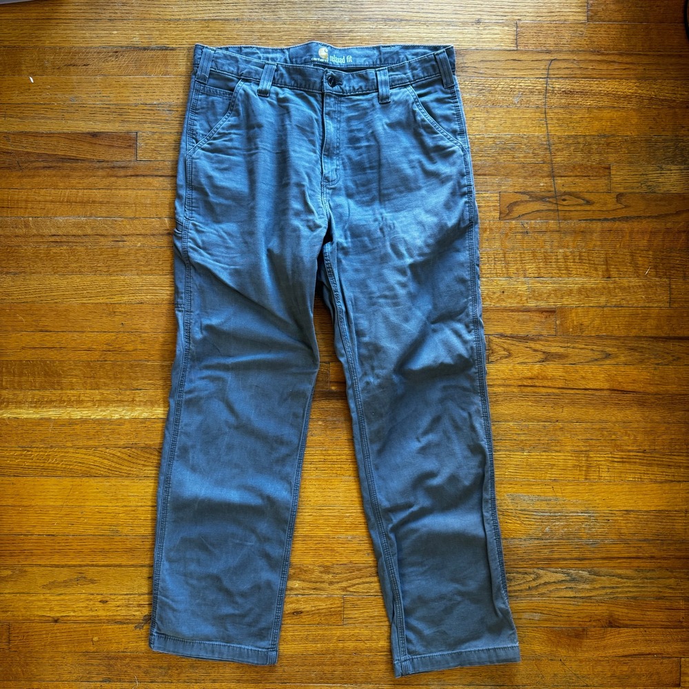 Carhartt Relaxed Fit Work Pants Khaki Men‎ Size 36x32 Utility Cargo Canvas